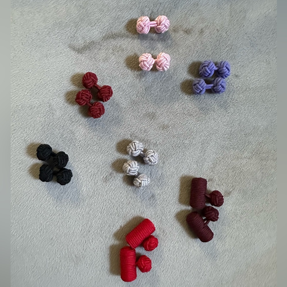 Unisex Silk Cuff Links